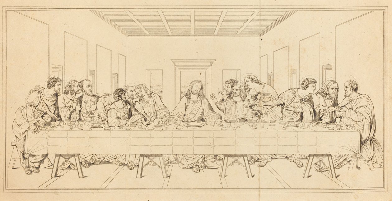 Het Laatste Avondmaal door after Leonardo da Vinci