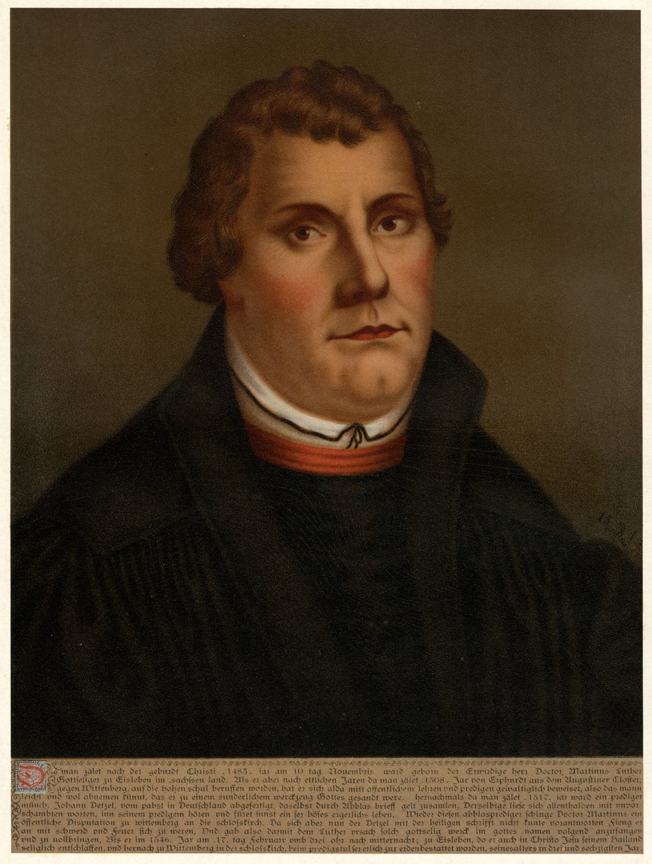Maarten Luther door after Lucas Cranach the Elder