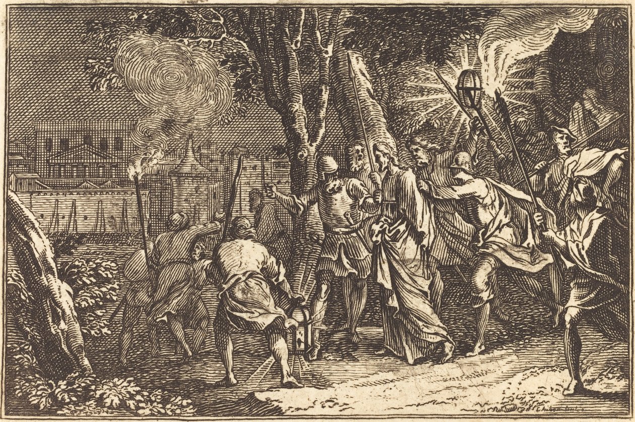 De Arrestatie van Christus door after Sébastien Le Clerc I
