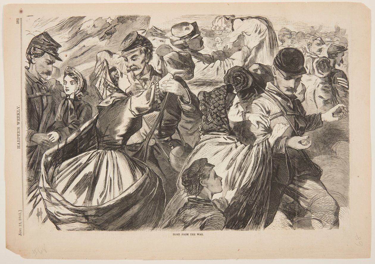 Thuis van de oorlog door after Winslow Homer