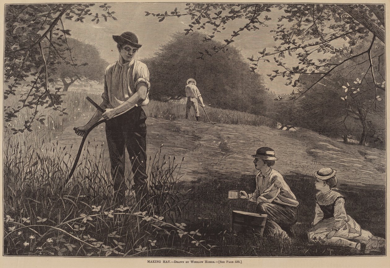 Hooien door after Winslow Homer