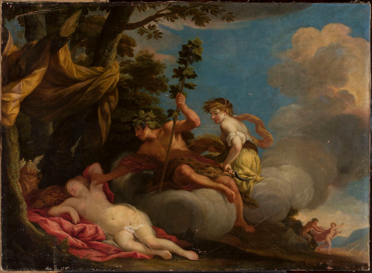 Ceres en Bacchus wekken Venus door anonymous 