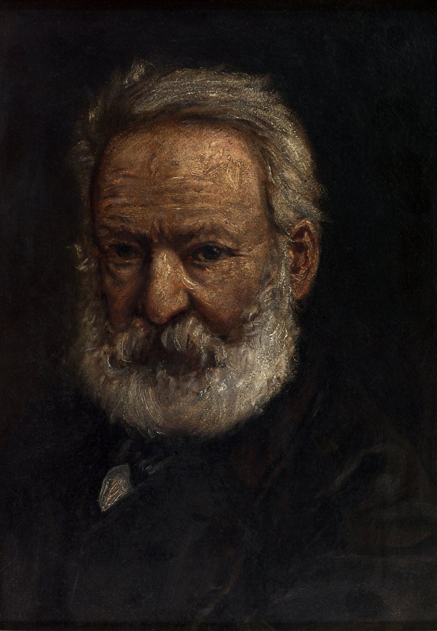 Frans:  Portret van Victor Hugo door anonymous 