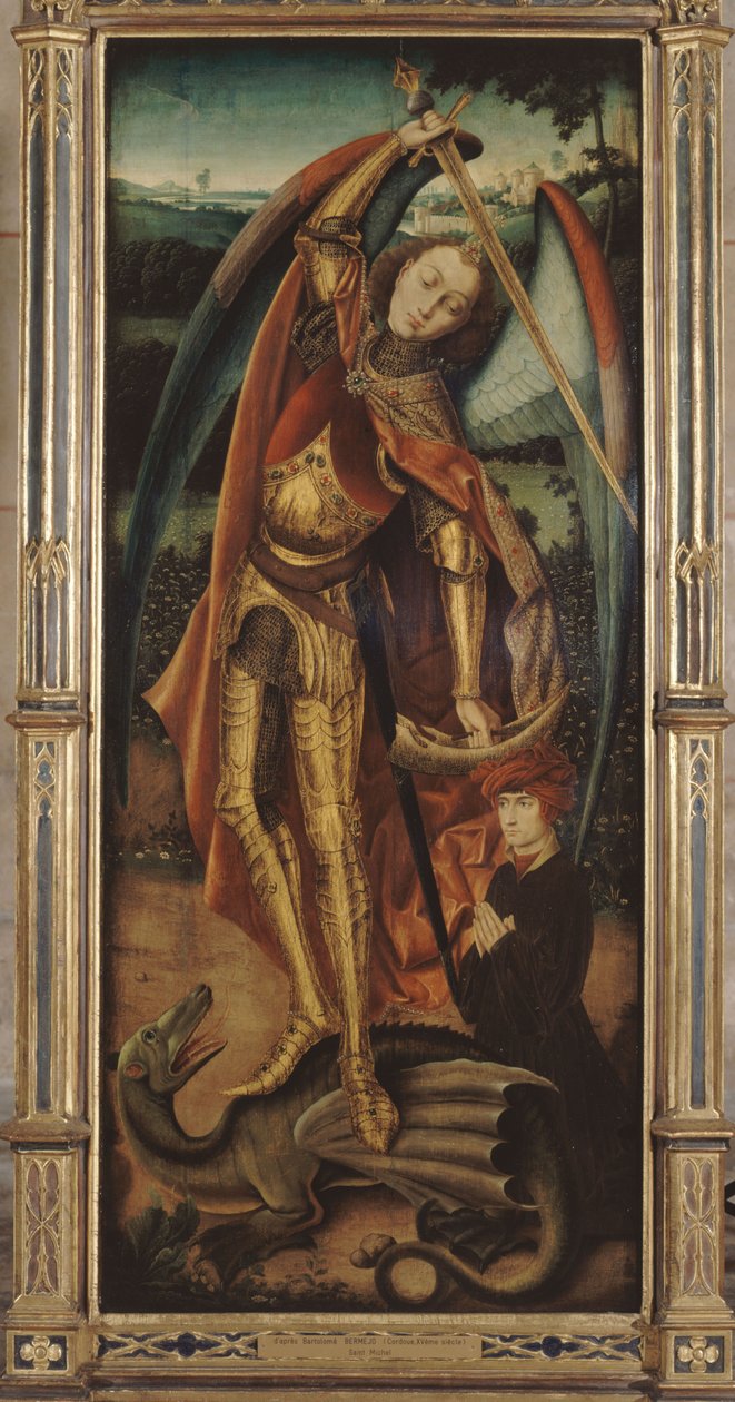 Frans: Saint Michel terrassant le dragon door anonymous 
