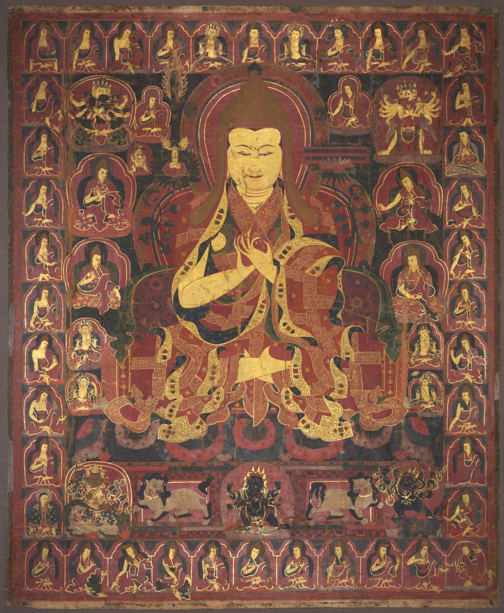 Tsong Khapa, stichter van de Geluk Orde door anonymous 