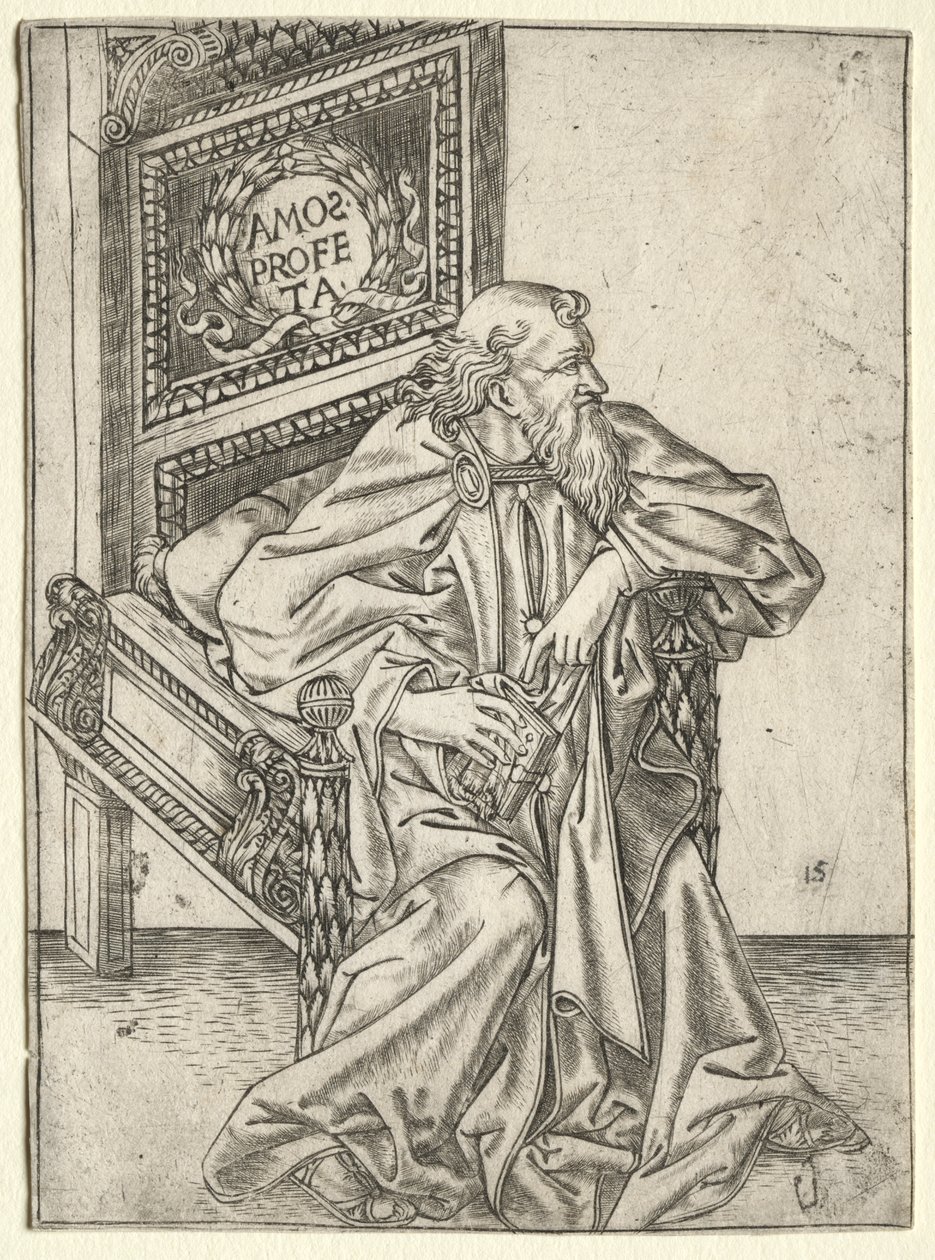 De profeten: Amos door attributed to Baccio Baldini
