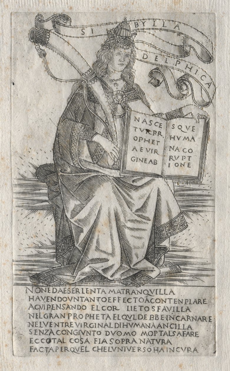 De Sibyllen: De Delphische Sibyl door attributed to Francesco Rosselli