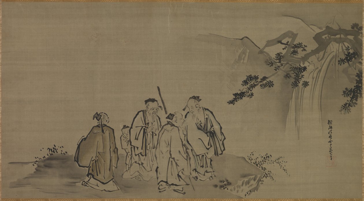 Chinese Wijzen door attributed to Kano Tan’yū