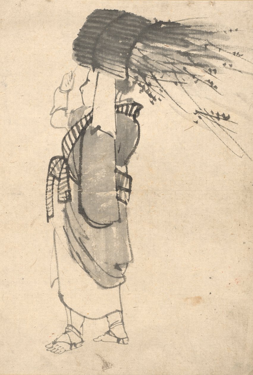 De Takkenbosdrager door attributed to Kono Bairei