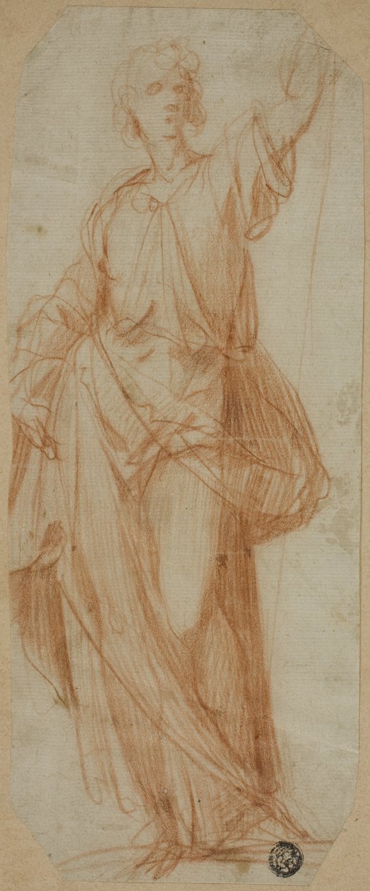 Staande gedrapeerde figuur door called Cavaliere d