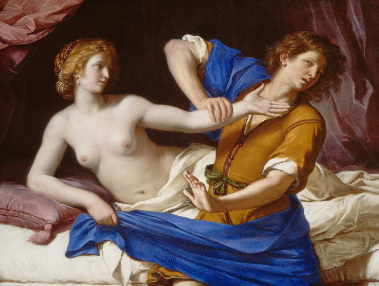 Jozef en de Vrouw van Potifar door called Guercino Giovanni Francesco Barbieri