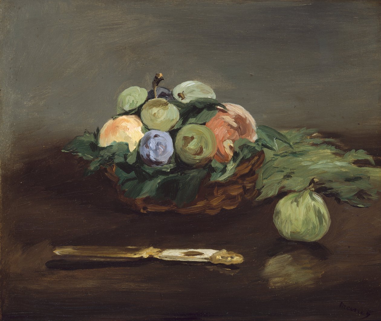 Mand met fruit door Édouard Manet