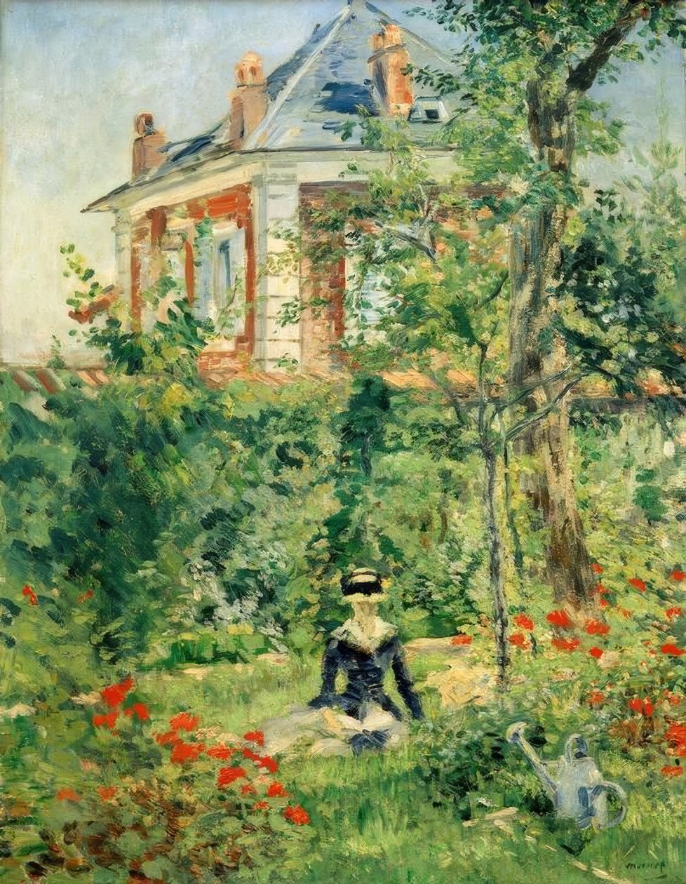 In de tuin van Bellevue door Édouard Manet