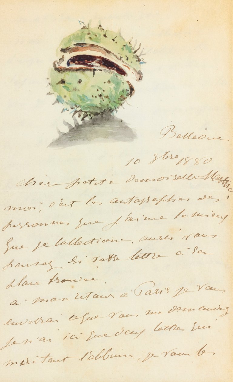 Brief door Édouard Manet