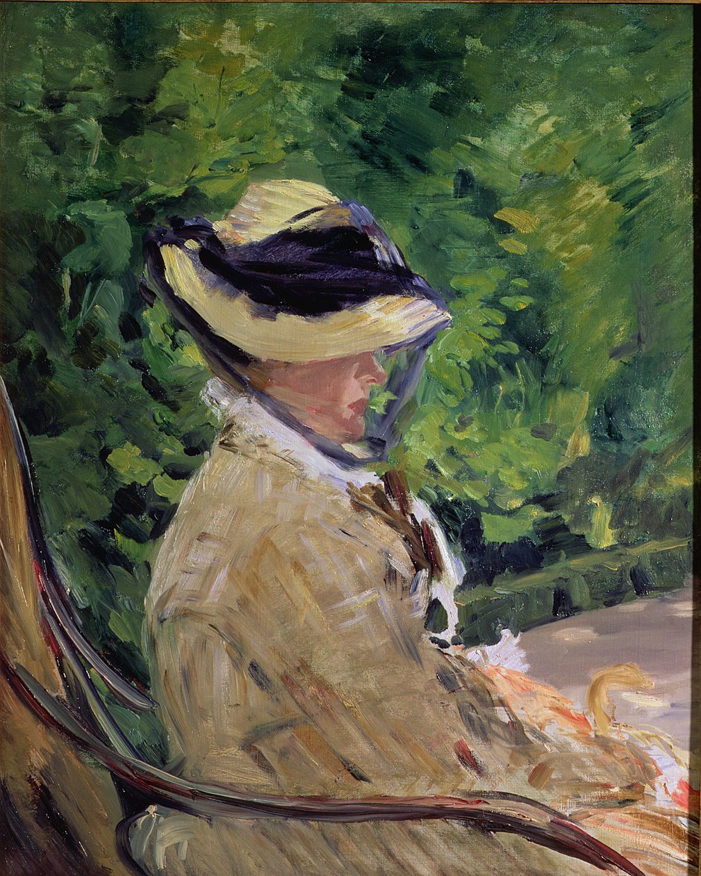 Madame Manet in Bellevue door Édouard Manet