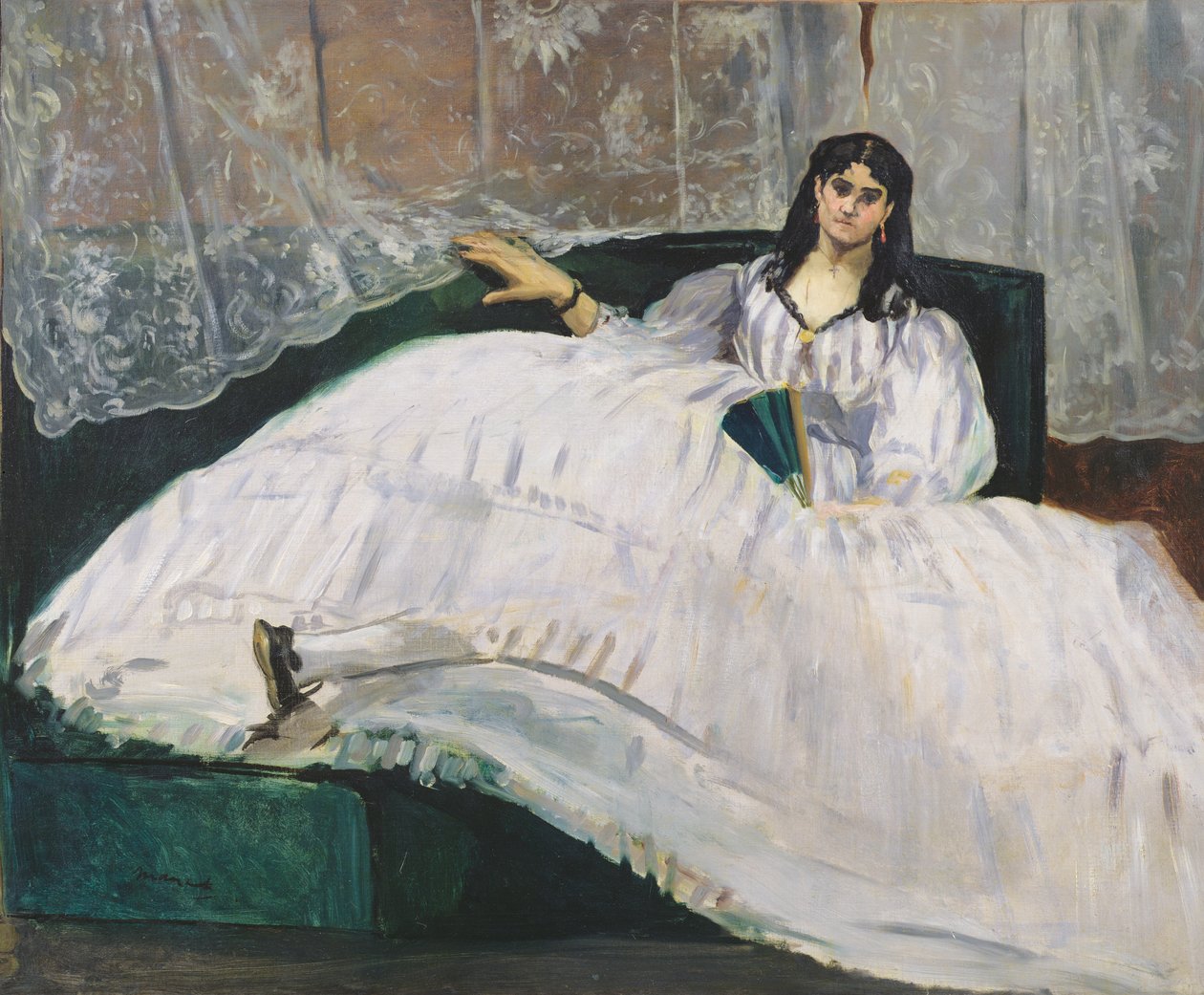 Portret van Jeanne Duval, 1862 door Édouard Manet