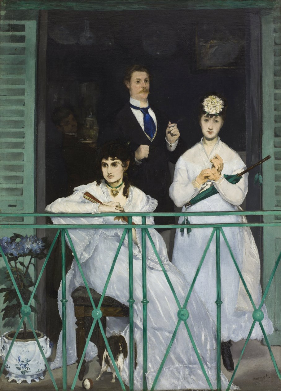 Het balkon door Édouard Manet