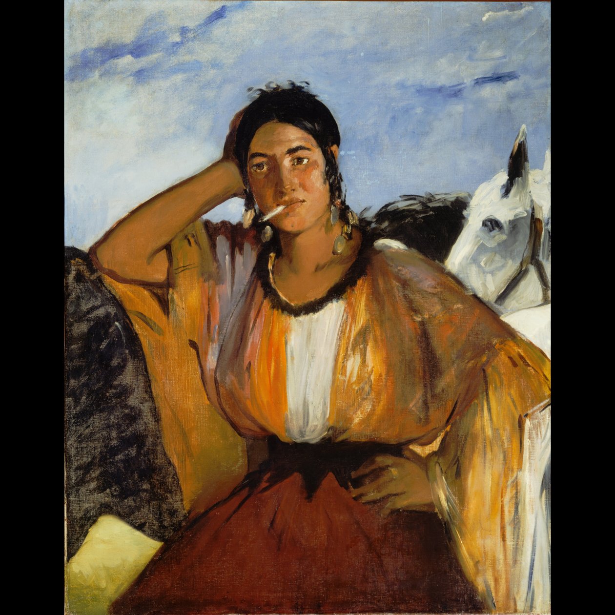 Zigeuner met een sigaret door Édouard Manet