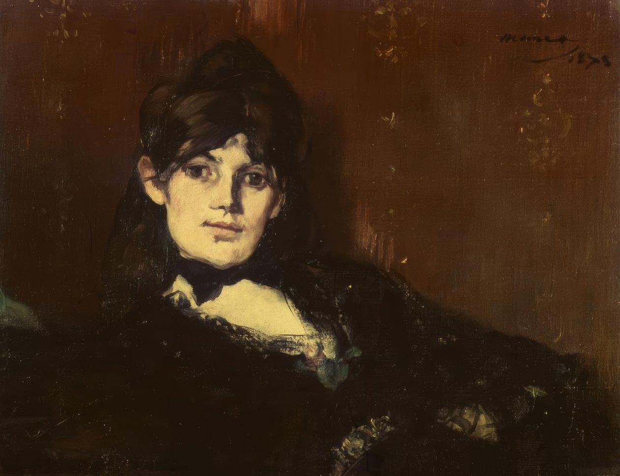 Berthe Morisot liggend door Édouard Manet
