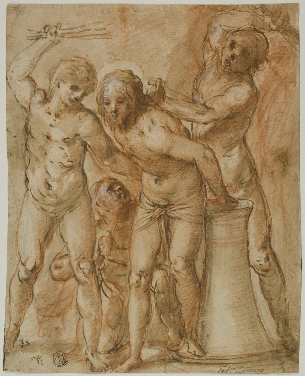 Geseling van Christus door follower of Giuseppe Cesari