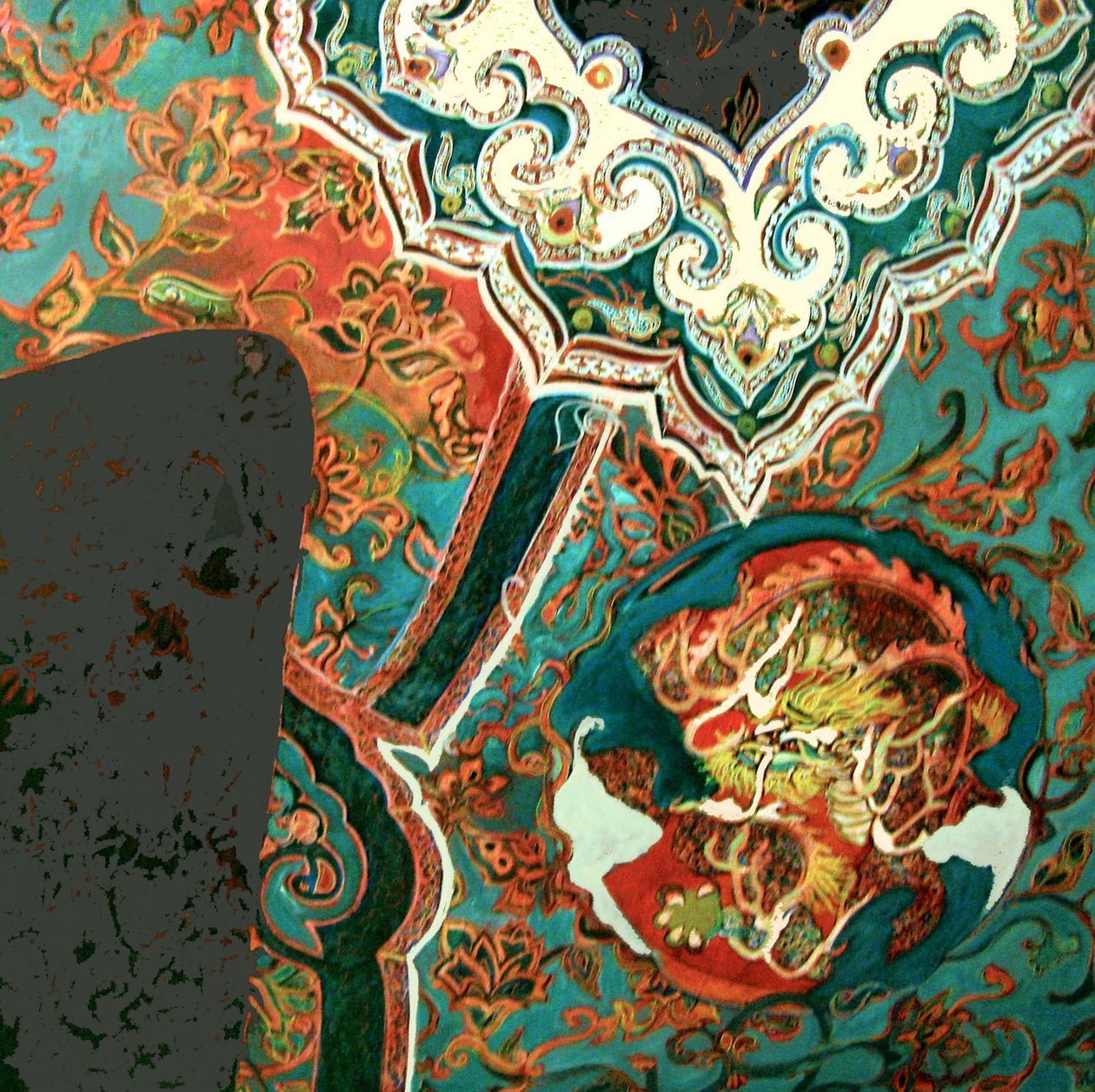 Chinees jasje, 2013 (gemengde techniek) door linda arthurs