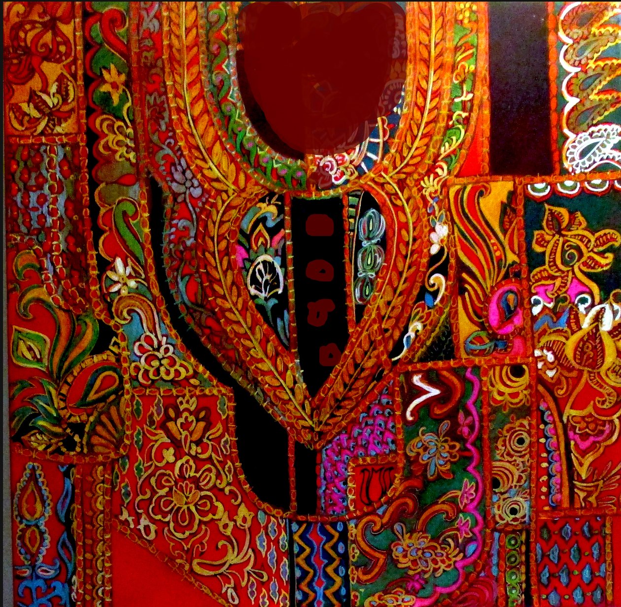 INDIA KURTA, 2017 (gemengde techniek) door linda arthurs