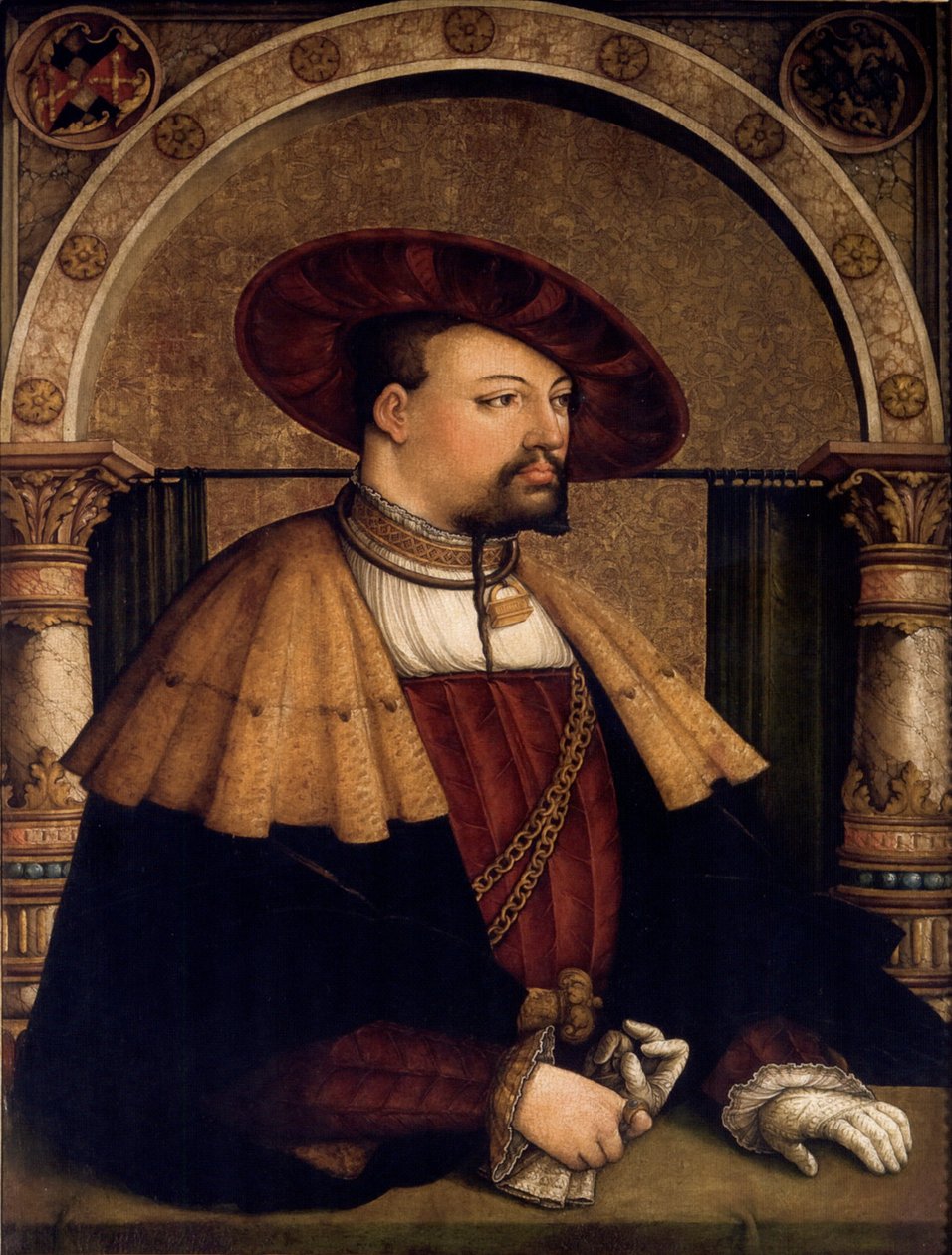 Portret Eitelfriedrich III. van Zollern, 1561 door Josef Weis