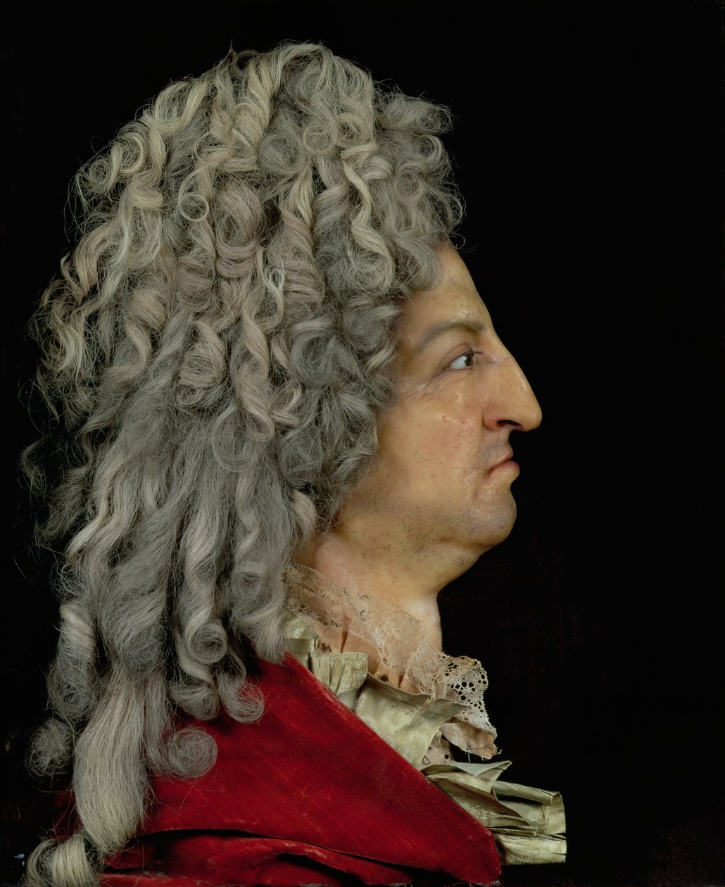 Lodewijk XIV (1638-1715) 1706 door Antoine Benoist or Benoit du Cercle