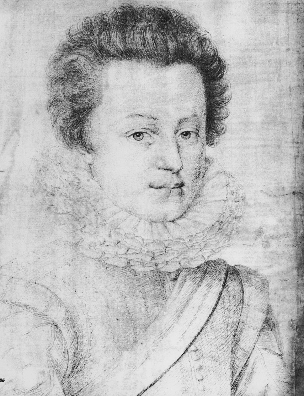 Portret van Cesar de Bourbon (1594-1665), hertog de Vendome door Daniel Dumonstier or Dumoustier