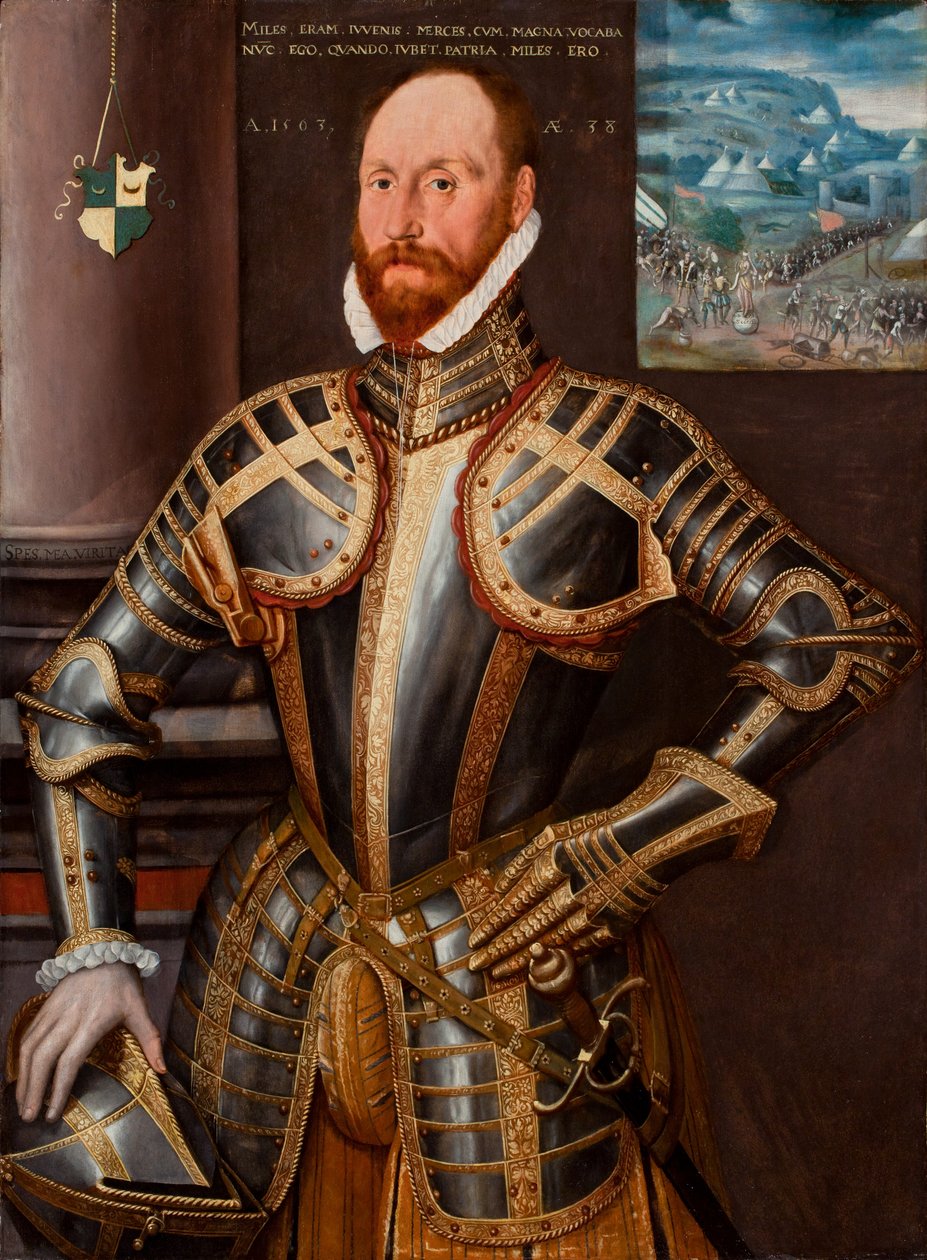 John Farnham, Gentleman-Pensioner van Elizabeth I door or Muelen Meulen