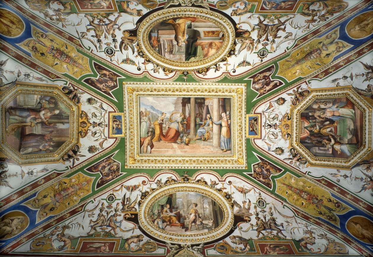 Plafond van de Galleria Corsini, Rome door Federico Zuccari or Zuccaro