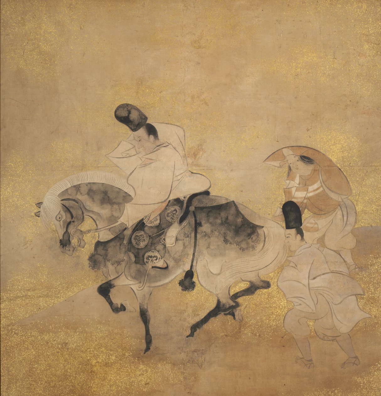 Oversteek bij Sano door studio of Tawaraya Sōtatsu