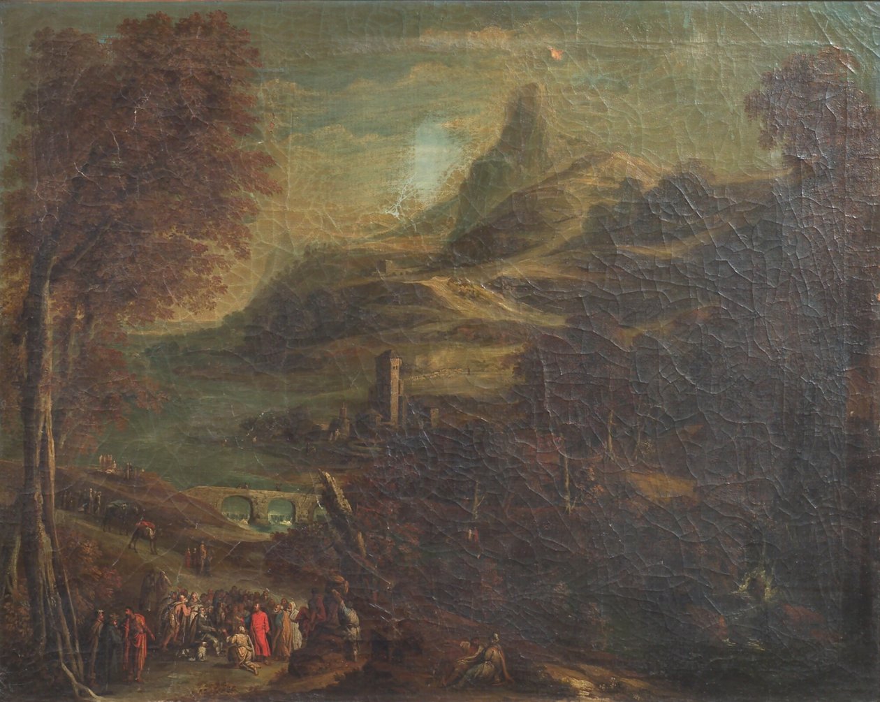 Landschap met Bijbelse Figuren door van de Laeter