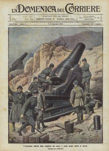 De onophoudelijke activiteit van de artillerie op de Karst