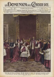 In de Troonzaal in het Vaticaan
