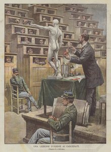 Een les in hygiëne voor de gevangenen