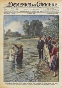 Een Amerikaanse ceremonie nabij Milaan