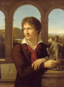 Portret van de beeldhouwer Bertel Thorvaldsen