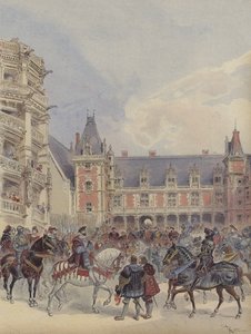 Het hof bij de kastelen van de Loire