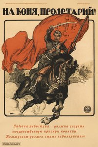 Te Paard, proletariër! Poster, 1918