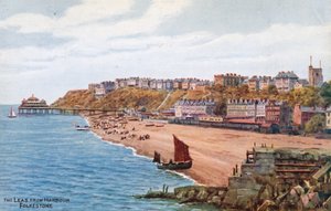 The Leas vanaf de haven, Folkestone