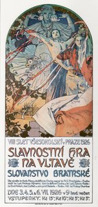 8e Sokol Festival in Praag Poster, 1925