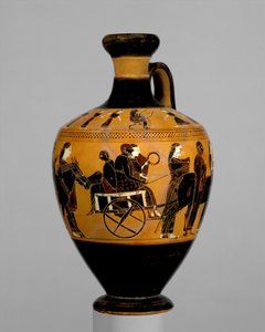 Terracotta lekythos, ca. 550-530 v.Chr.