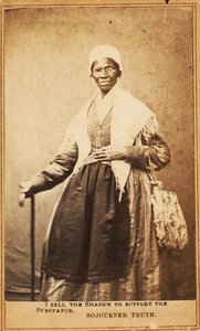 Carte de visite van Sojourner Truth, 1864