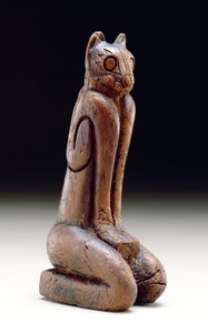 Feline figuur, Calusa (hout)