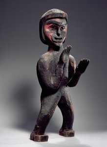 Potlatch-figuur (beschilderd hout)