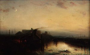 Avond bij maanlicht