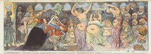 Buikdansers. Illustratie voor Le Rire