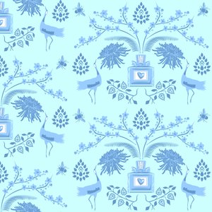 Blauwe Bloemengeur