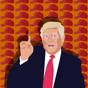 Trump en de baseballpet